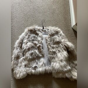 Faux fur jacket